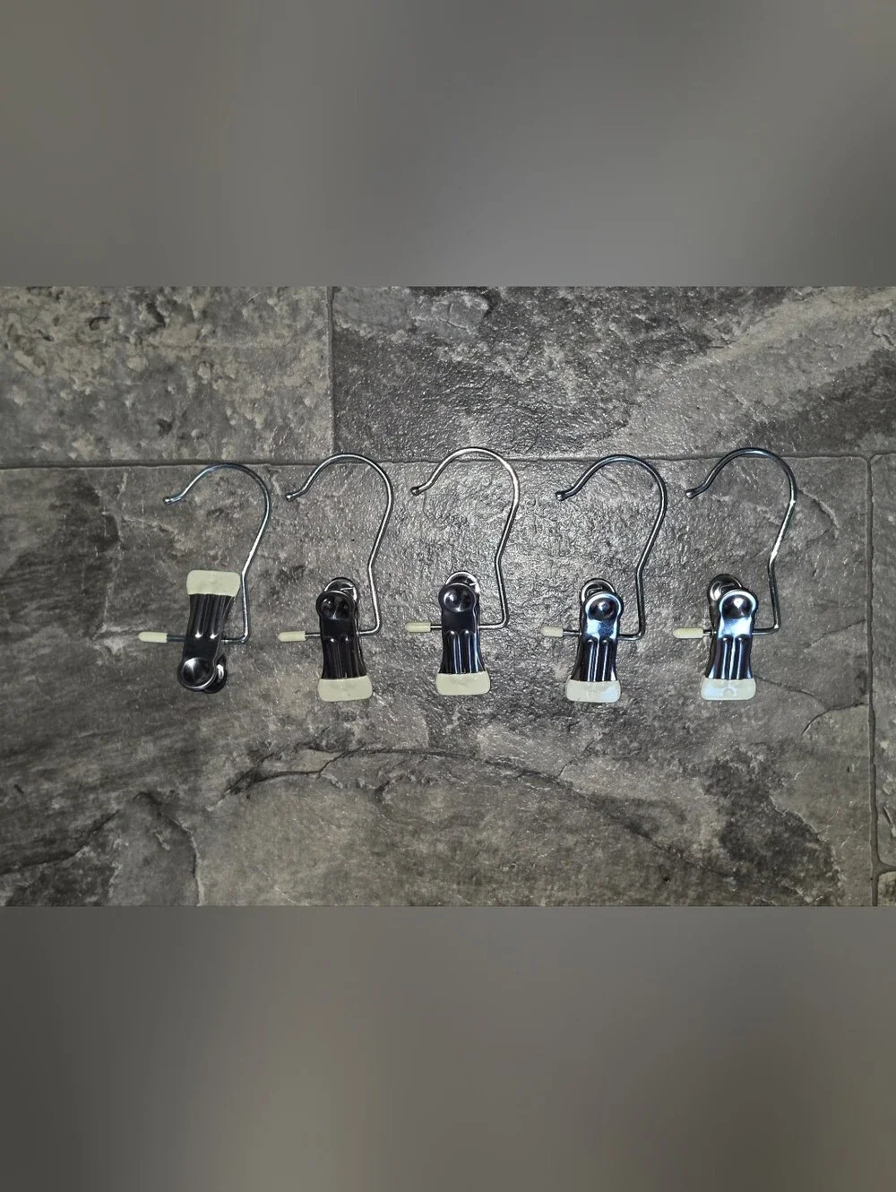 5pk Universal Metal Clip Hangers for Leggings, Pants, Etc BNIB